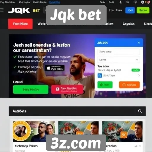 Críticas e elogios na interface do site Jqk bet